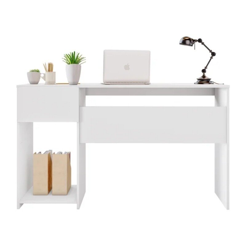 Mesa Office NT 2070 Larg. 1.08m Branco 1 Gaveta Notável - Imagem 4