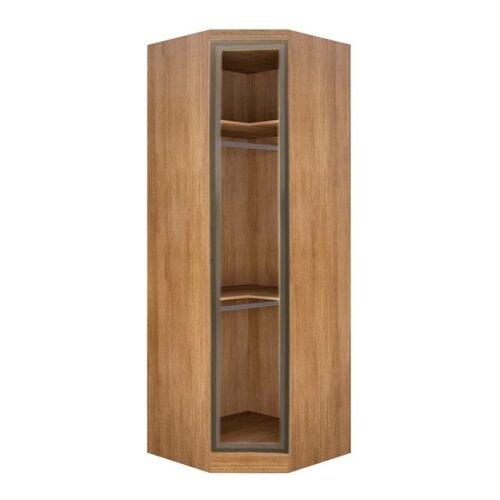 Modulado Rizon Canto Oblíquo Cumaru Larg. 0.827m C/Porta de Vidro - Novo Horizonte