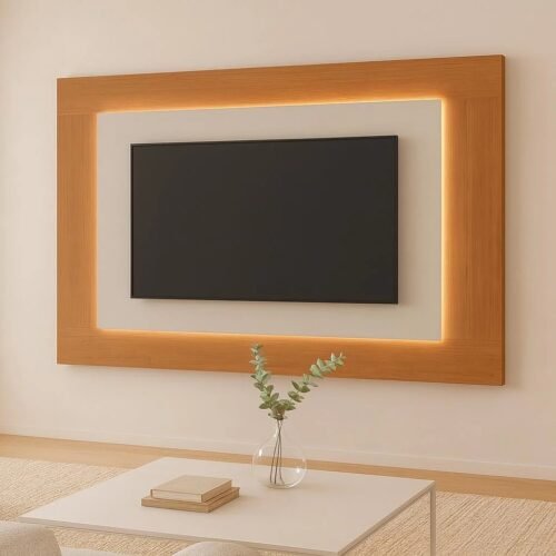 Painel até 65" Atenas Naturale/Off White - MAVAULAR