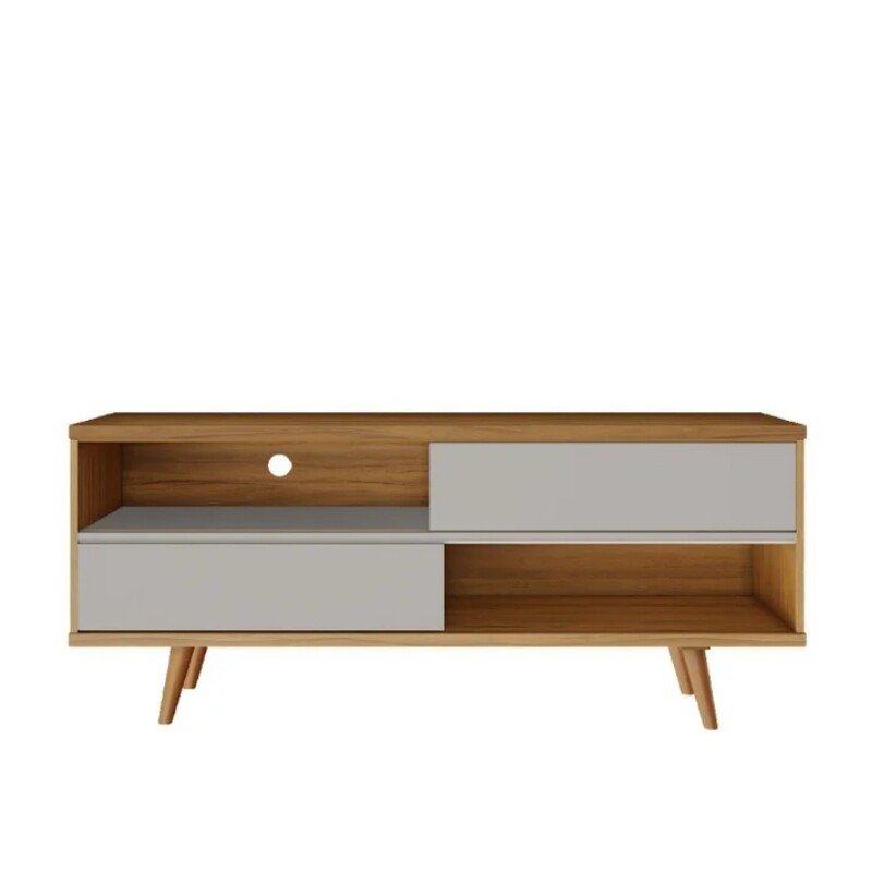 Rack Bancada NT 1180 Larg.1.35m Freijó/Off para TV até 55"- Notável - Imagem 5