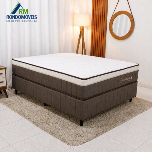 Colchão Premium Plus Molas Ensacadas Pocket Rondomóveis + Box Casal Rondopremium 138x188x70 | Suporta até 240kg
