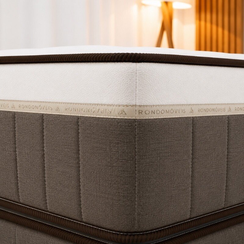 Colchão Premium Plus Molas Ensacadas Pocket Rondomóveis + Box Casal Rondopremium 138x188x70 | Suporta até 240kg - Imagem 2