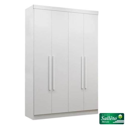 Guarda-roupa Recife 4 Portas Branco Larg. 1.21m - Sallêto